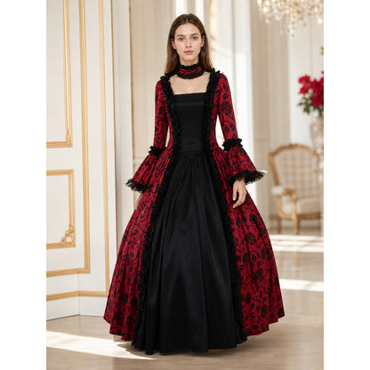 Long Gothic Victorian-Style Dress lifestyle view