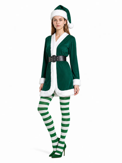Carnival Costume with Tights, Hat, and Belt