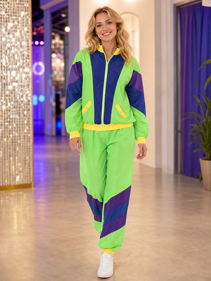 Retro Disco Costume with Jacket, Pants, and Headband