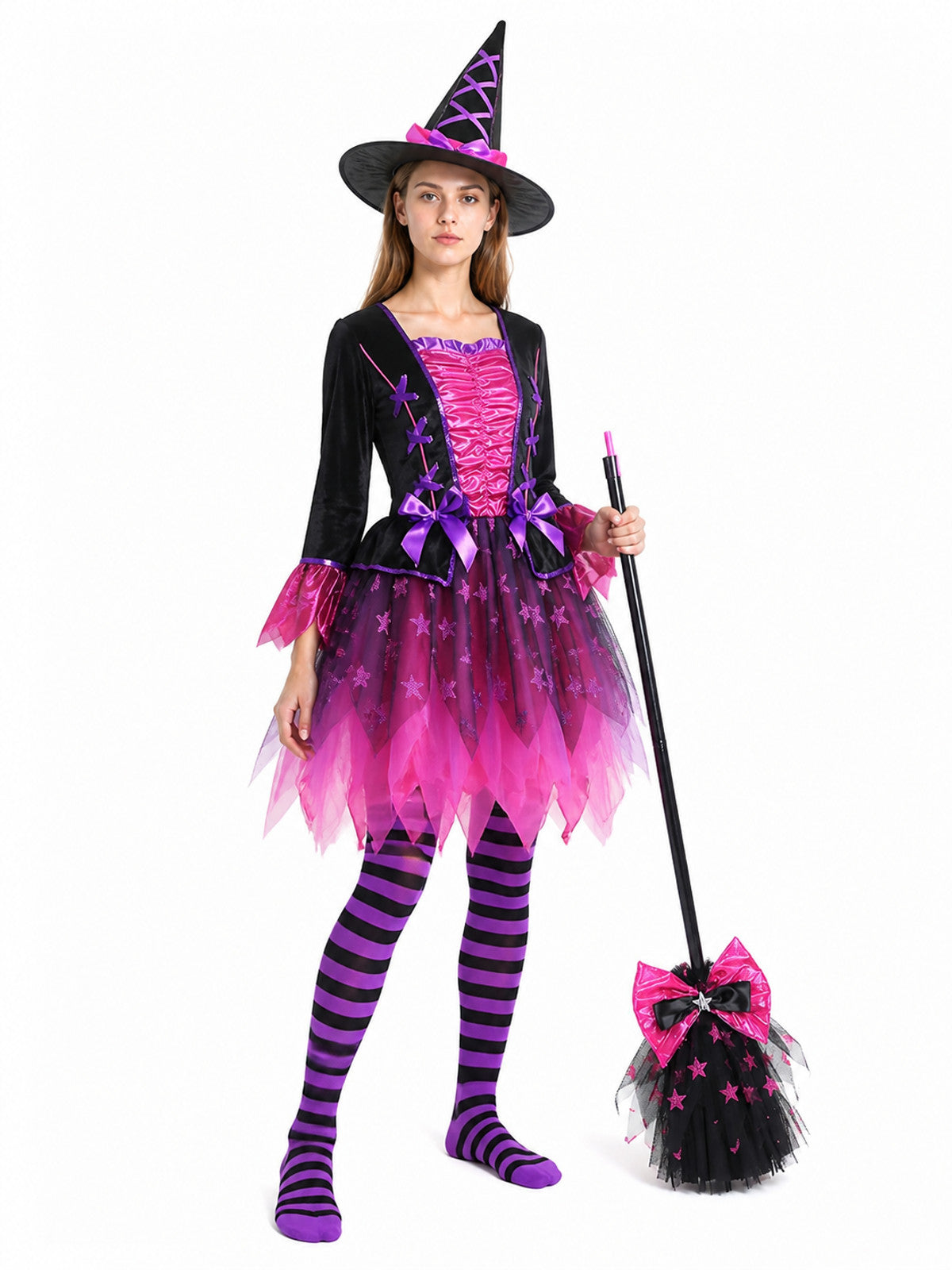 Halloween Costume with Dress and Hat