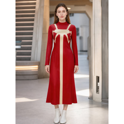 Madame Web Cosplay Costume: Red Dress
