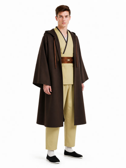 Obi-Wan Cosplay Costume with Cloak and Belt