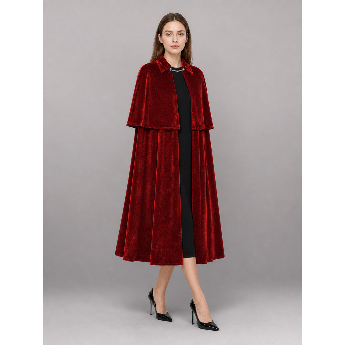 Burgundy Vampire Carnival Cloak with High Collar occasion guide