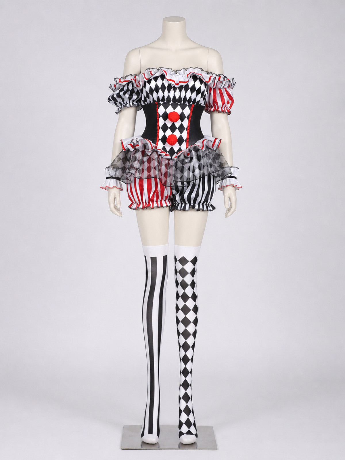 Clown Costume with Hat and Jabot