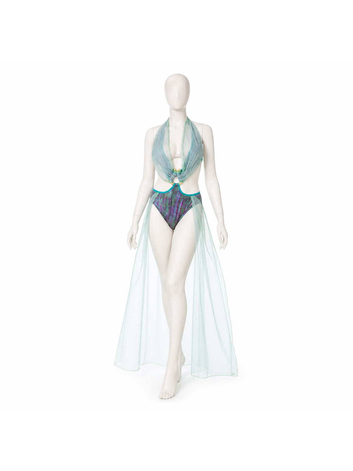 Stage Costume with a Sheer Cape Costume Capes detail