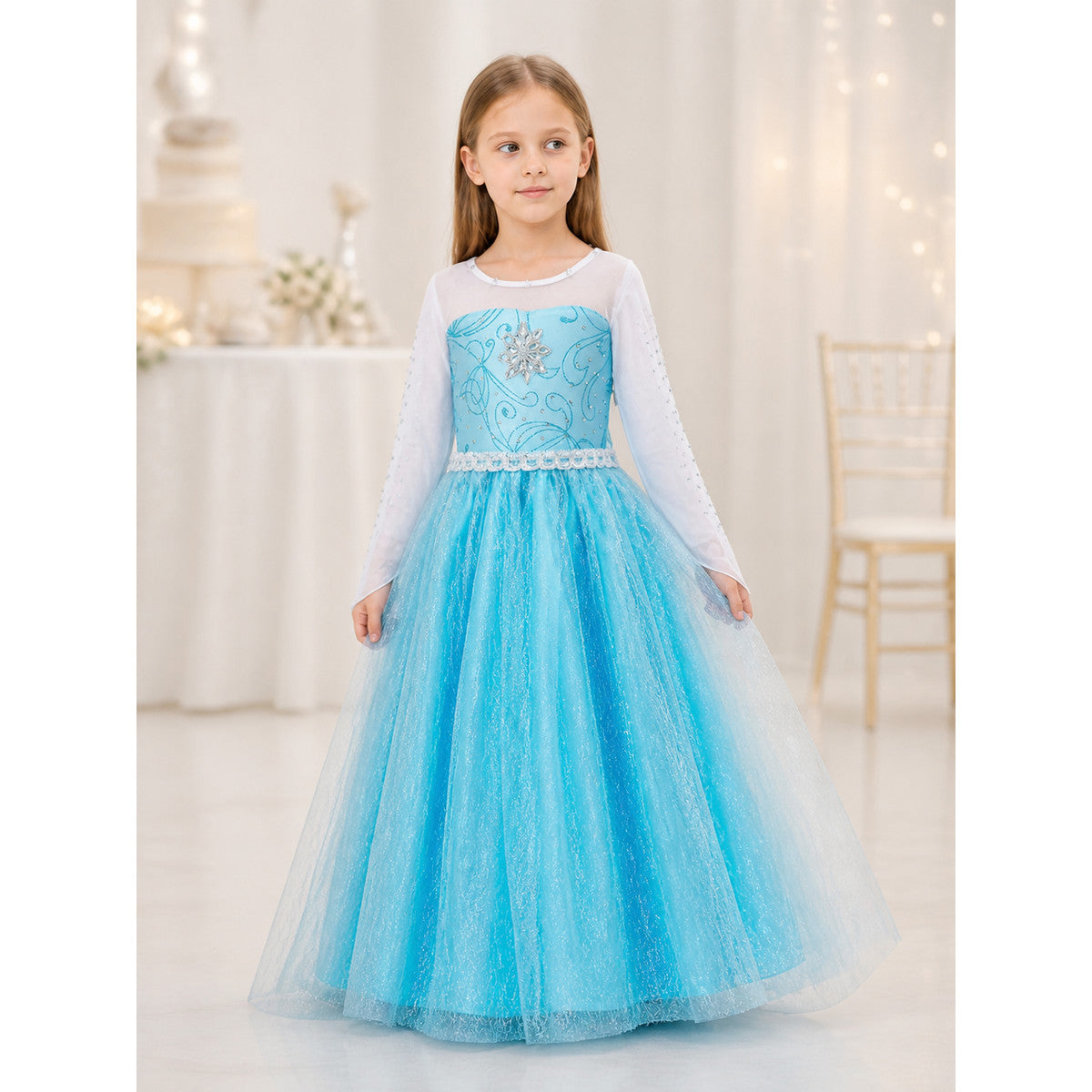Blue Costume Dress for Halloween and Cosplay lifestyle view