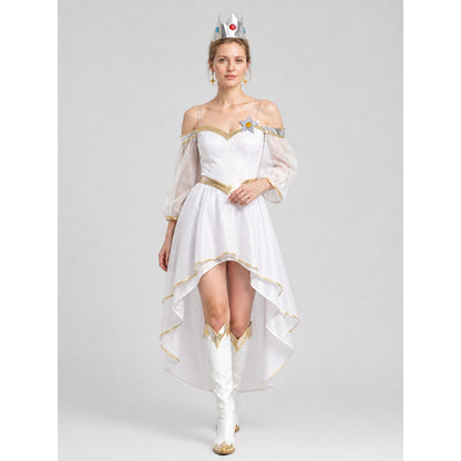 Costume accessory set: crown, brooch, and earrings Costume Headwear detail