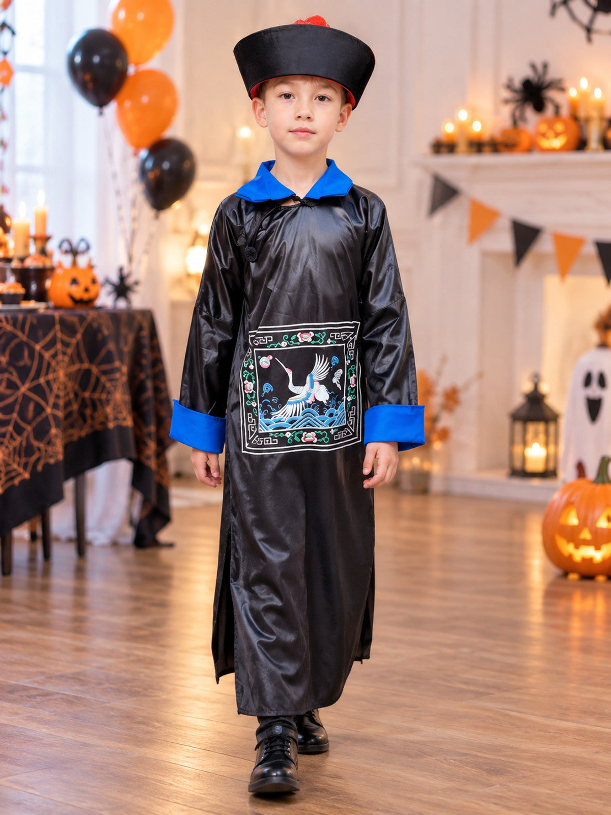 Kids' Costume with Long Robe and Tall Hat