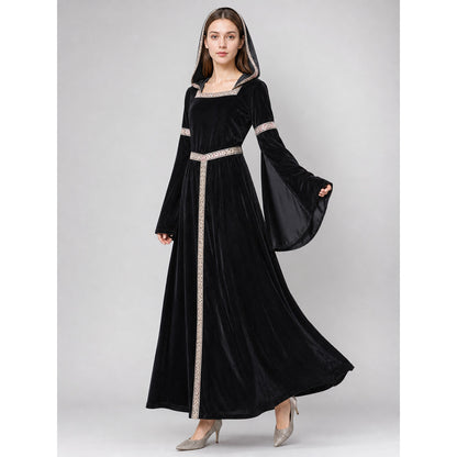 Zombie Costume, Medieval Hooded Dress lifestyle