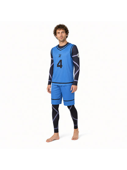 Anime Cosplay Costume Set with Number 4 Costumes detail