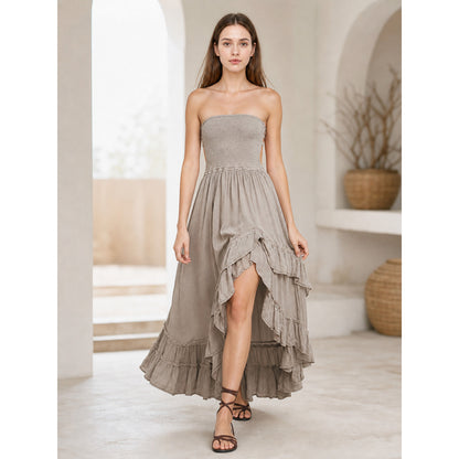 Strapless Boho Maxi Dress