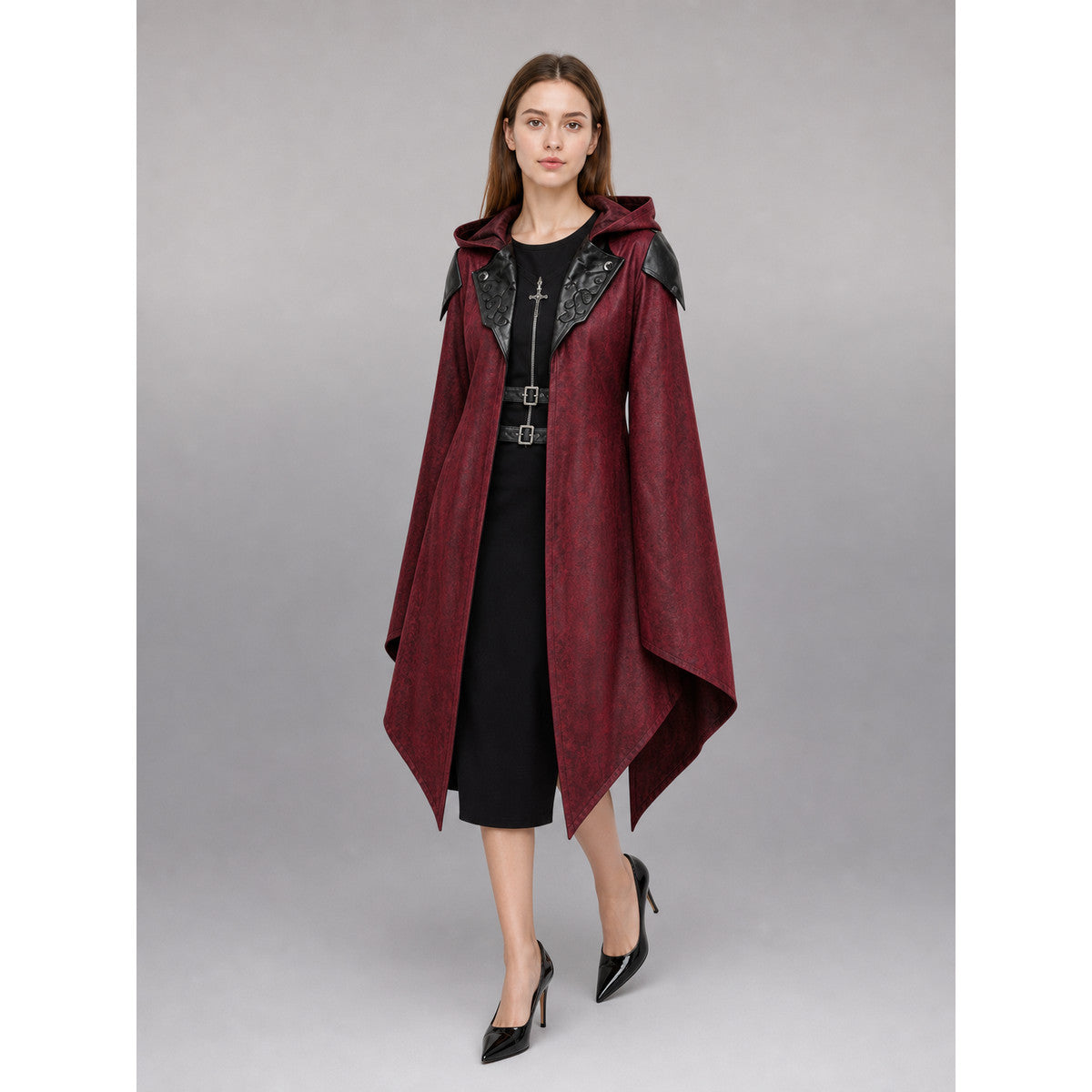 Burgundy Gothic Carnival Cloak with Hood occasion guide