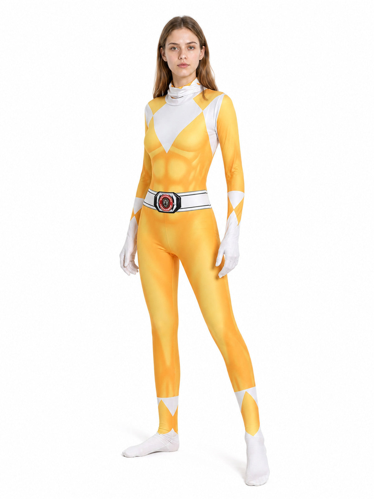 One-Piece Orange Cosplay Costume with Mask
