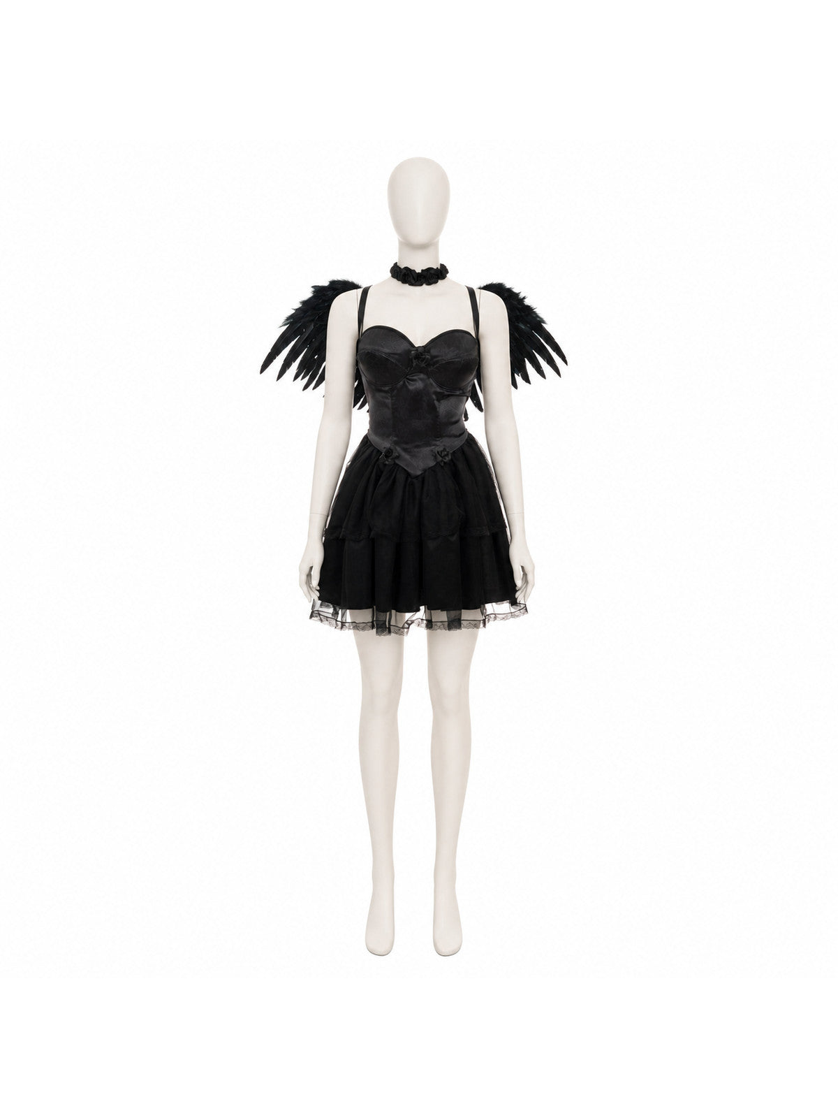 Black Cosplay Dress with a Full Skirt Costume Dresses detail