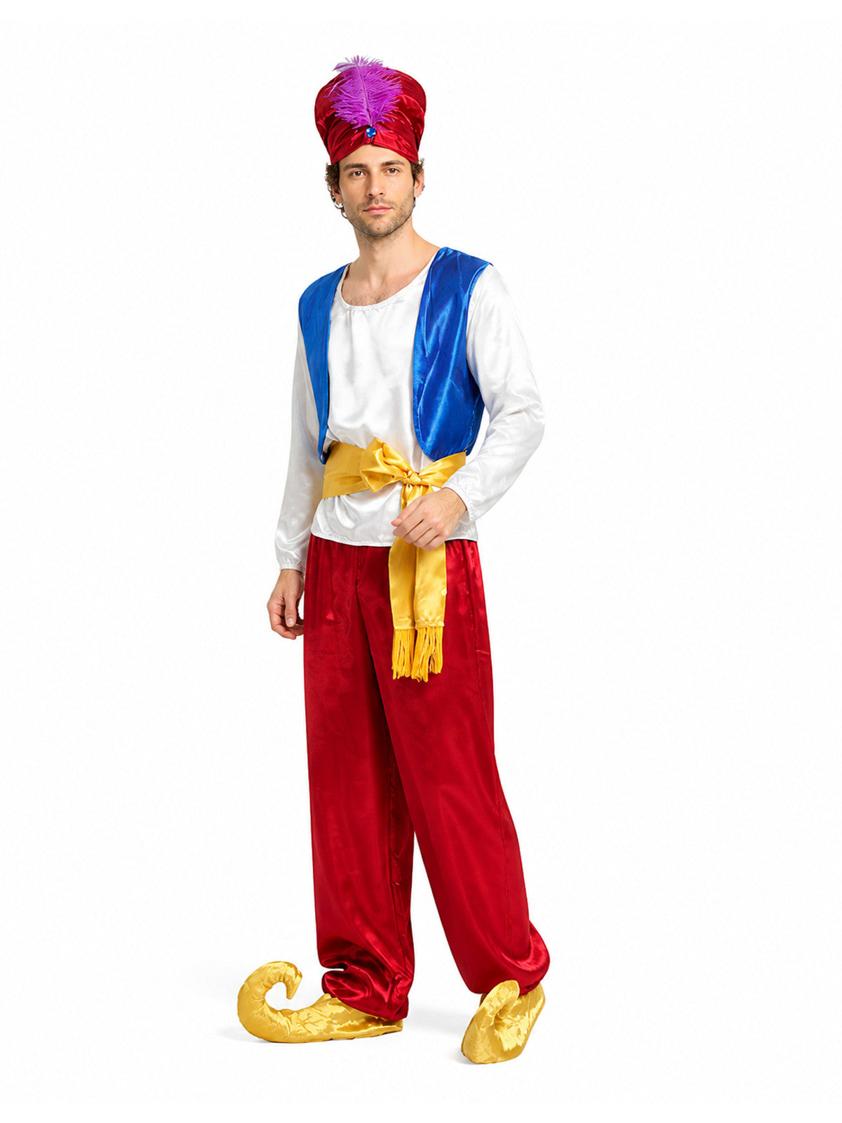 Fantasy Carnival Costume with Hat and Belt Costume Headwear detail