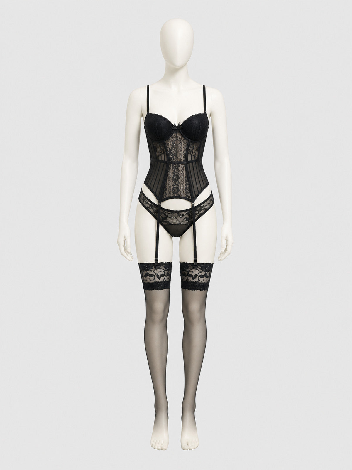 Sexy Lace Shaping Bodysuit with Straps