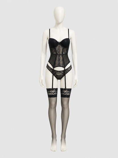 Sexy Lace Shaping Bodysuit with Straps