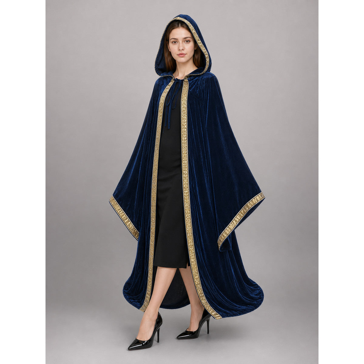 Dark Blue Hooded Carnival Cloak occasion guide