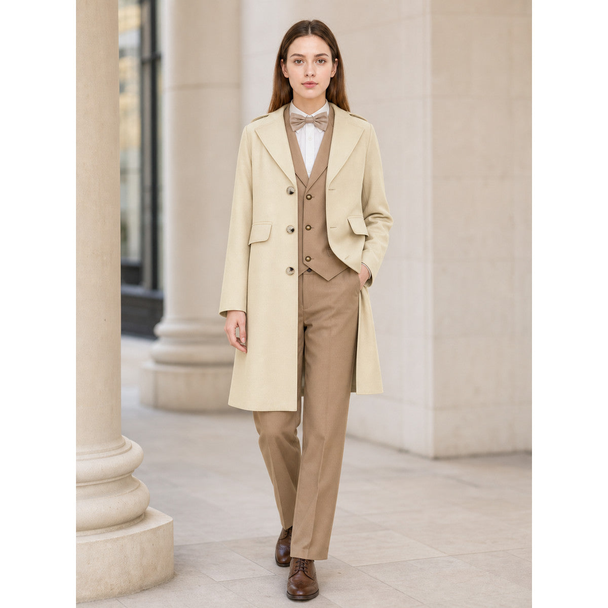 Aziraphale Cosplay Costume: Jacket, Vest, and Pants