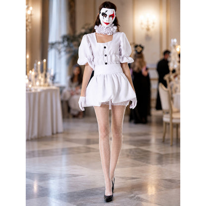 Clown Stage Costume with Full Skirt