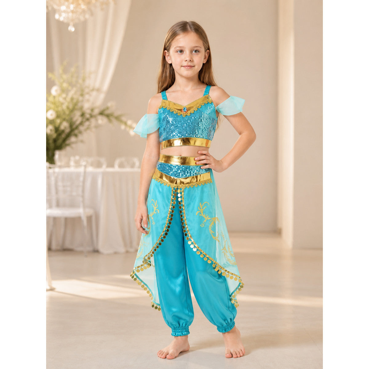 Princess Costume (Top and Pants) for Halloween lifestyle view