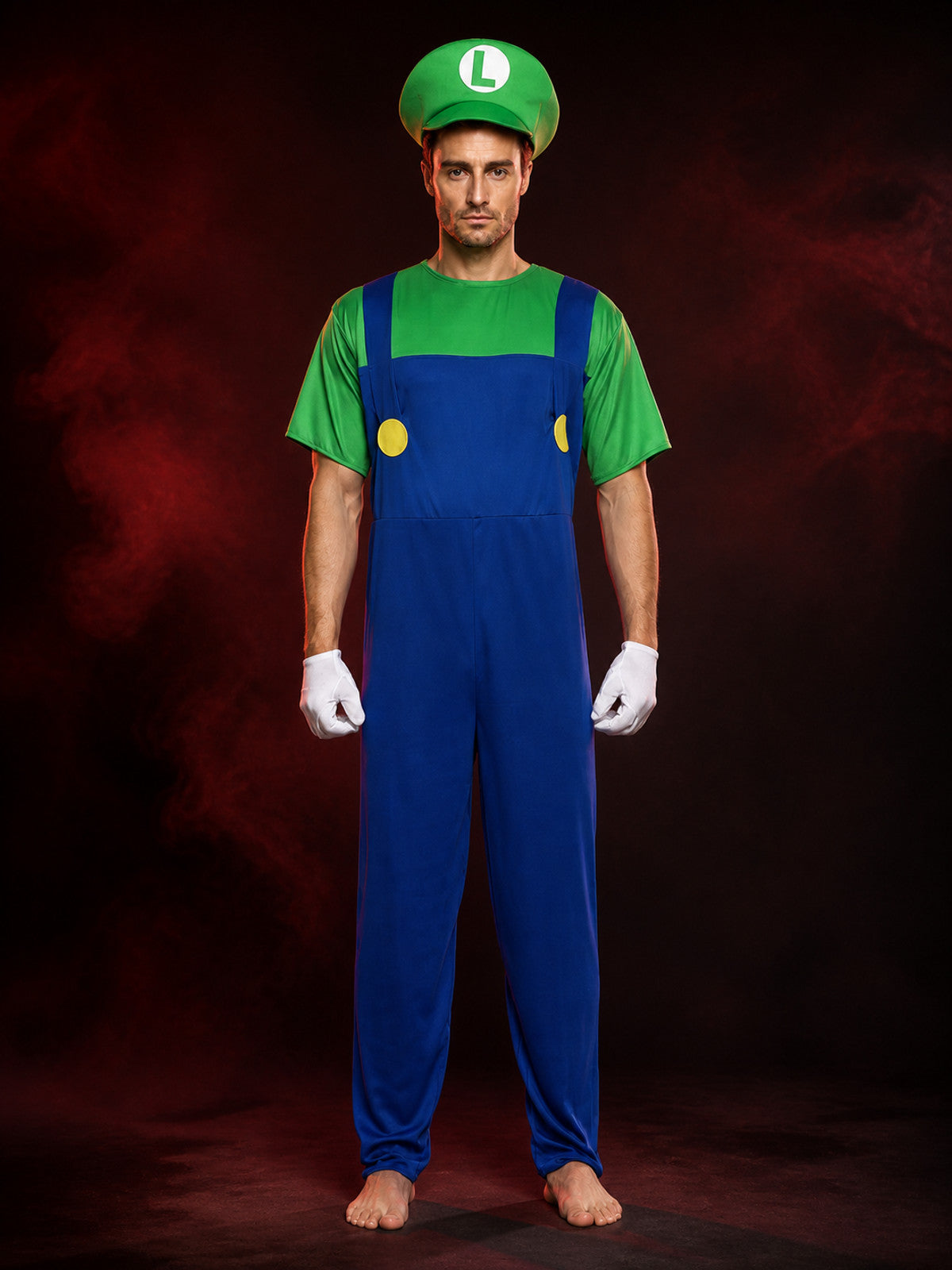 Super Mario Carnival Costume Jumpsuit for Cosplay main product view