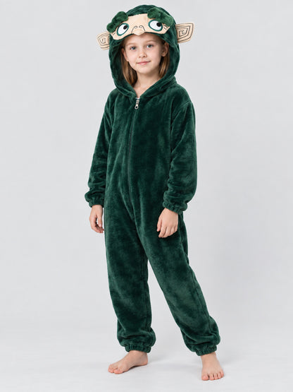 Kids' Hooded Dragon Pajama Bodysuit