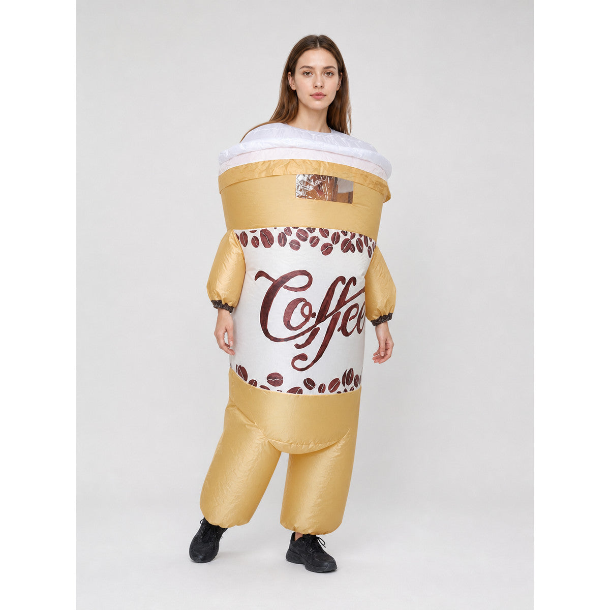 Brown Coffee Cup Carnival Costume lifestyle