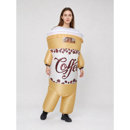 Brown Coffee Cup Carnival Costume lifestyle