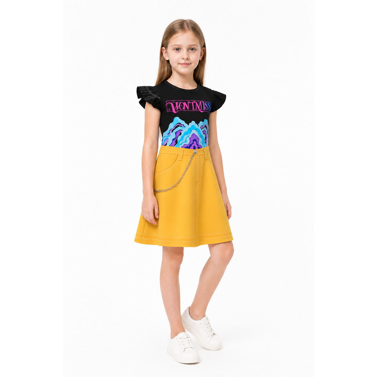 Set of Carnival Dresses with Ruffles and Chains