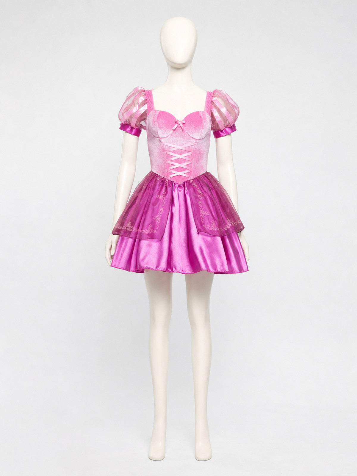 Princess Cosplay Dress with Full Skirt and Bows Costume Dresses detail