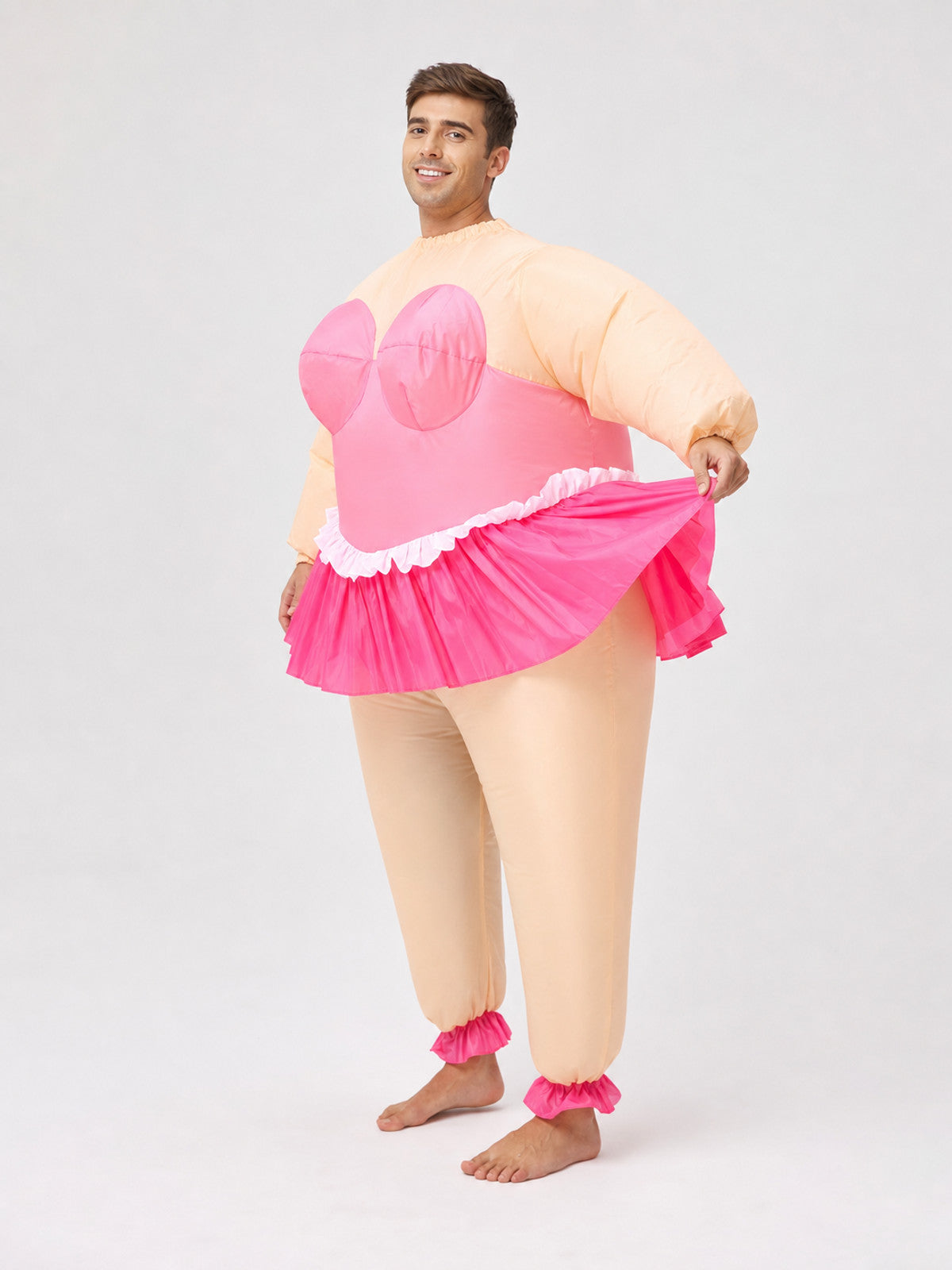 Inflatable Ballet-Style Costume with USB Fan side view