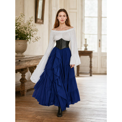 Retro-Style Costume Dress with Corset