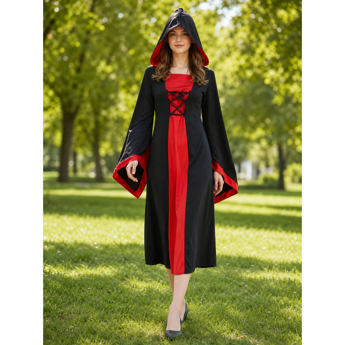 Halloween Hooded Witch Costume lifestyle