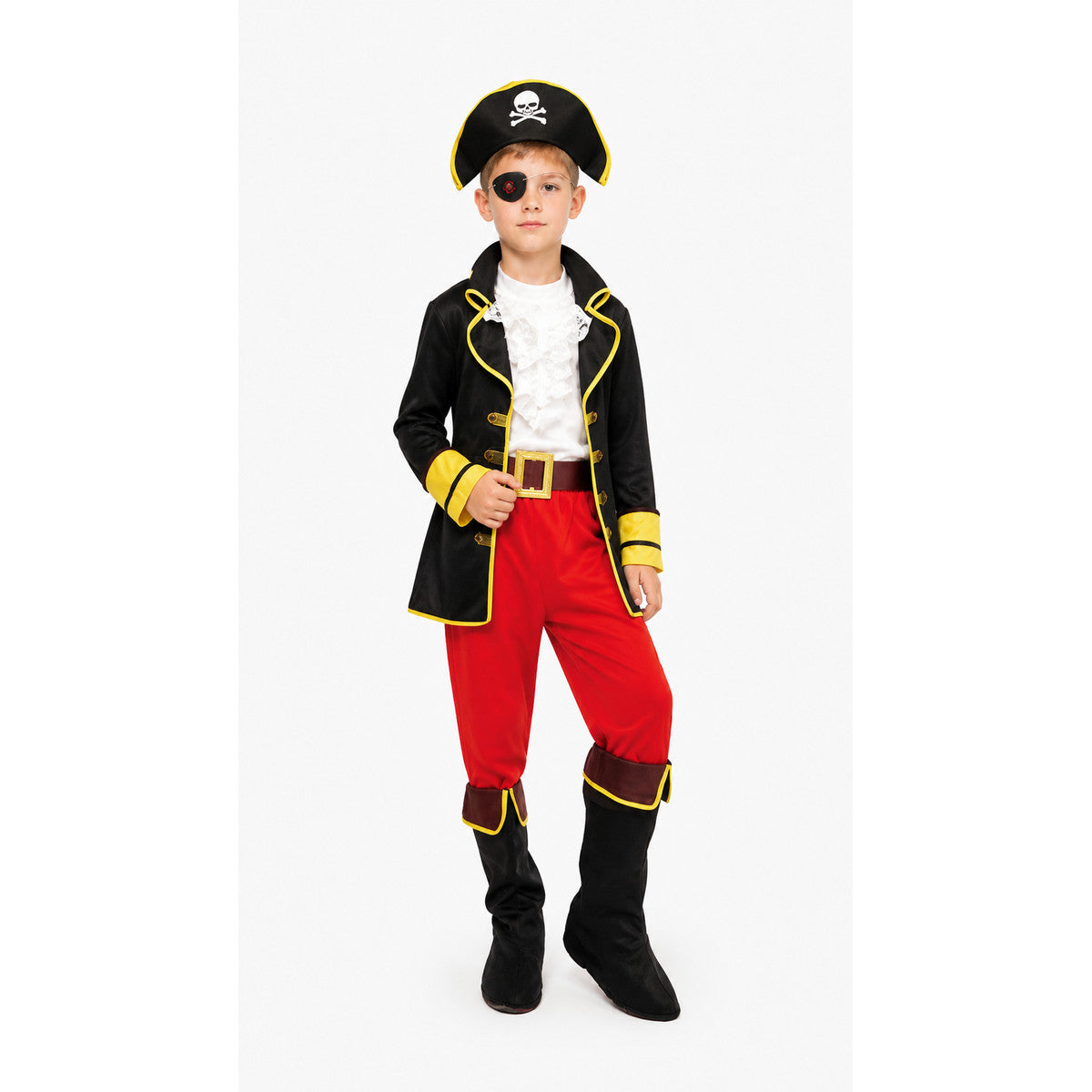 Children's pirate costume with hat and eye patch Costume Headwear detail
