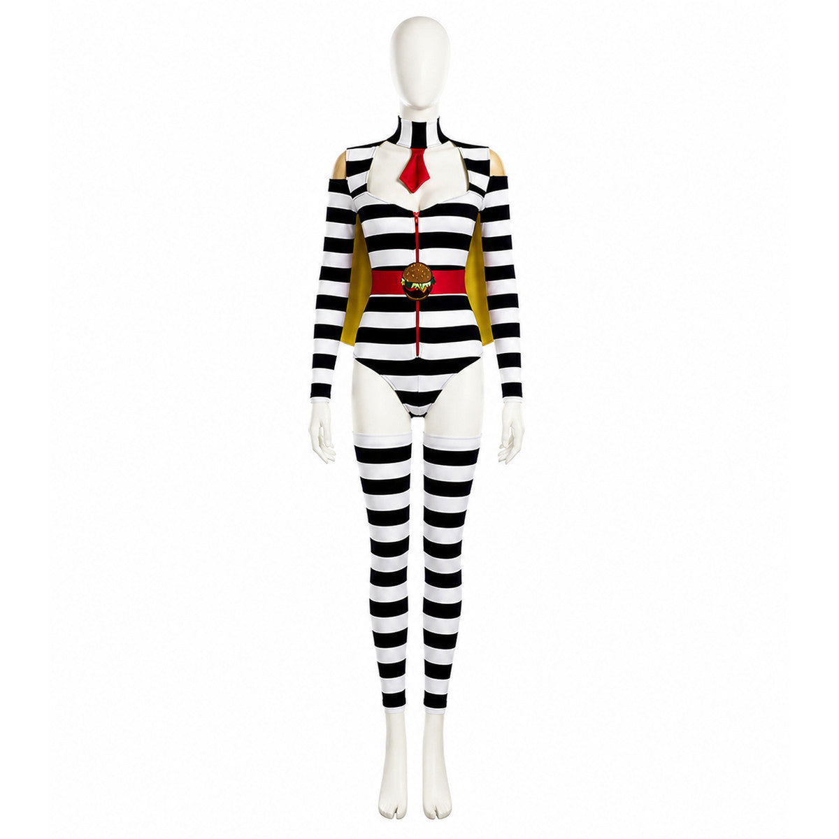 Striped Jumpsuit with Decorative Wings lifestyle view