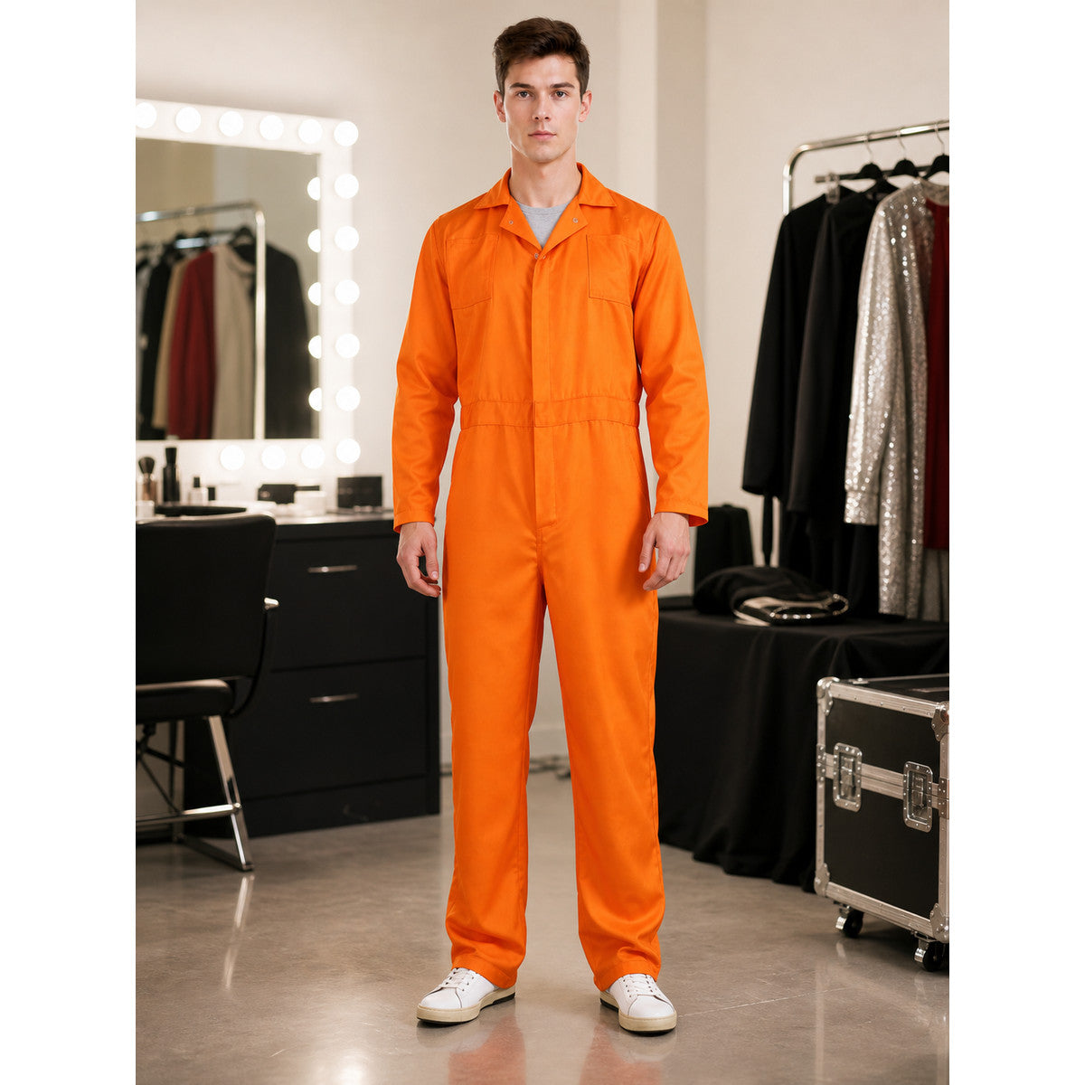Orange Jumpsuit with Accessories lifestyle
