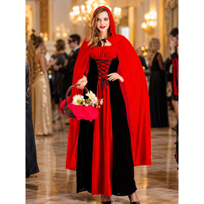 Costume: Dress with Hooded Cape