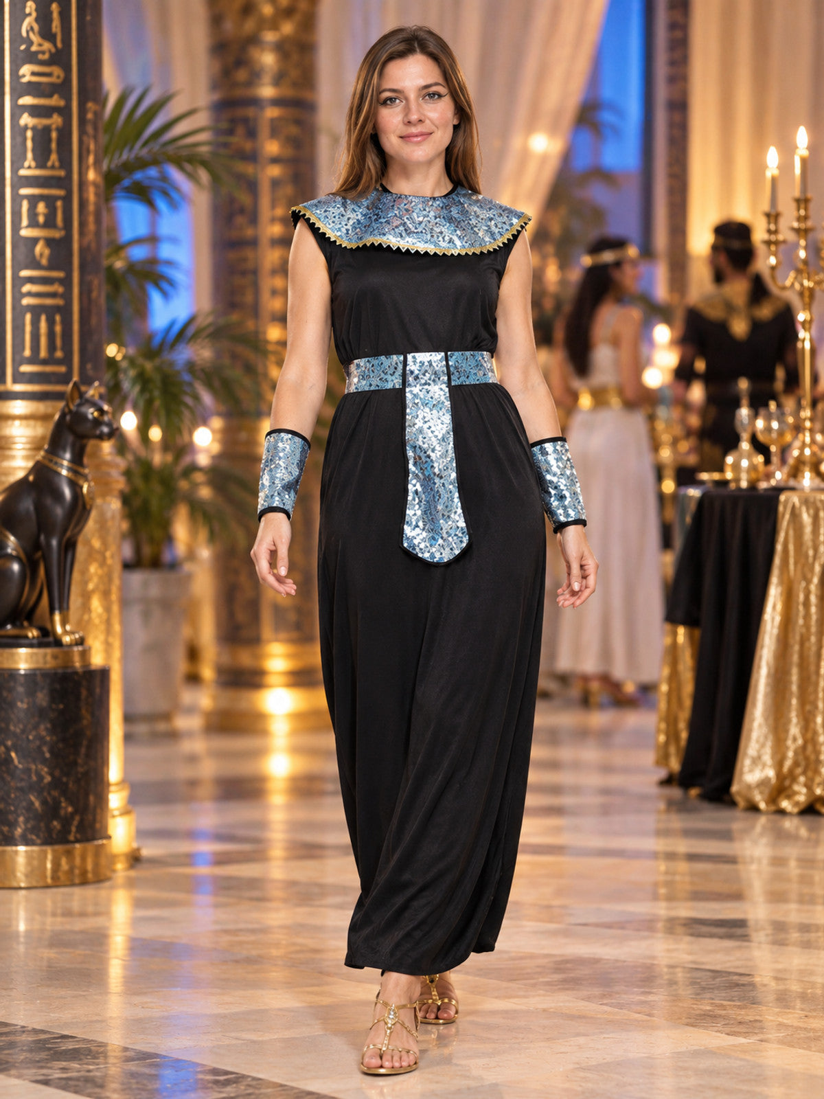 Egyptian-Style Glitter Costume