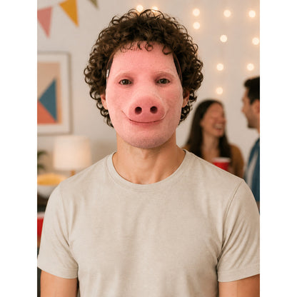 Pink Pig Cosplay Mask for Halloween lifestyle