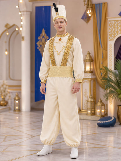 Aladdin Carnival Costume with Robe and Pants lifestyle view