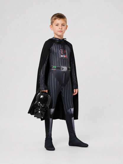 Darth Vader Costume with Cape and Mask side view