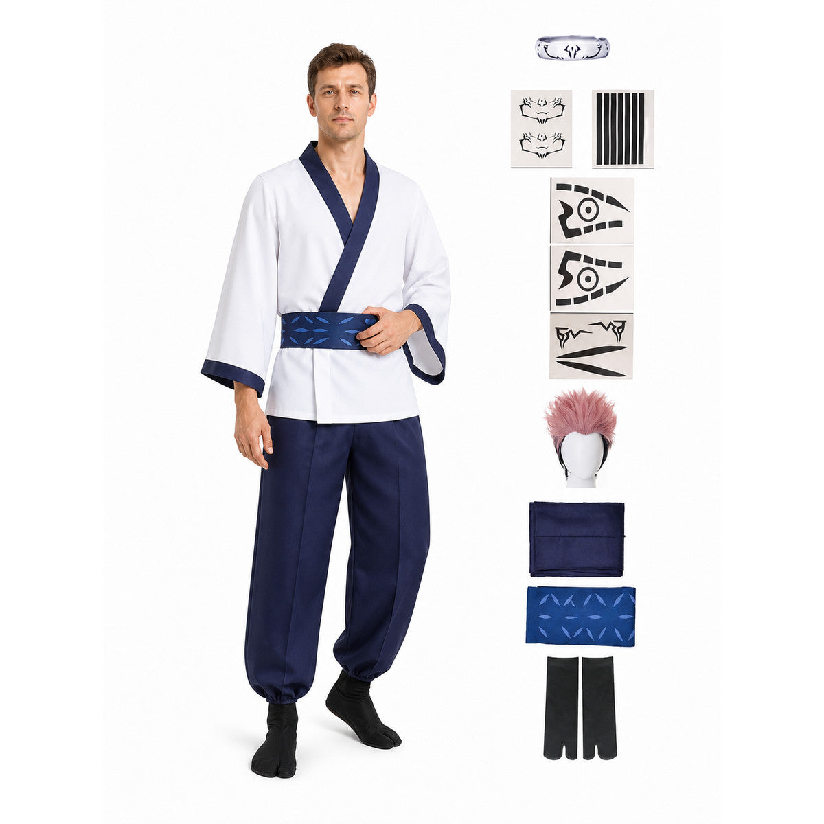 Ryomen Sukuna Cosplay Costume from the Anime Jujutsu Kaisen Costumes detail