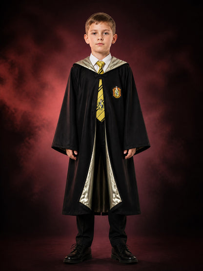 Hufflepuff Wizard Robe with Hood for Cosplay main product view