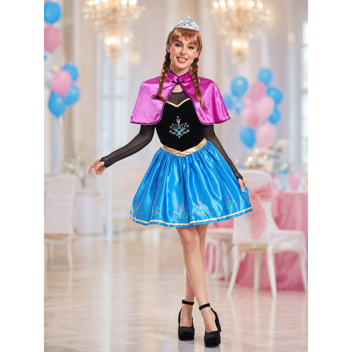Role-Playing Costume with Cape and Full Skirt lifestyle