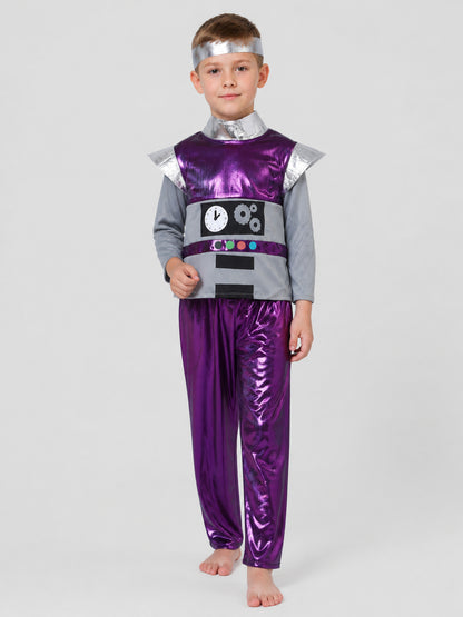 Purple Alien Robot Costume, Jumpsuit Costumes detail
