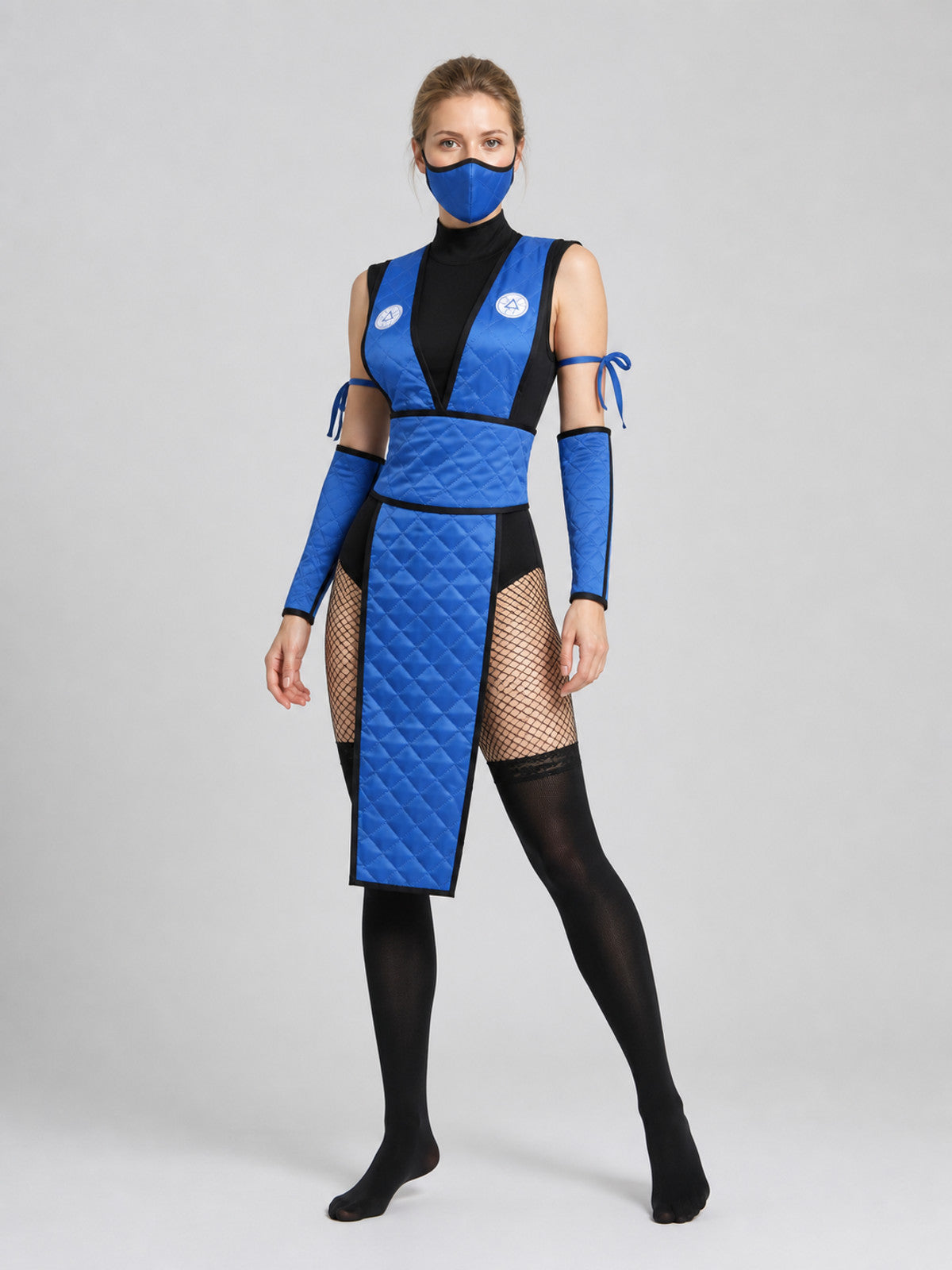 Mortal Kombat Ninja Cosplay Costume with Mask and Belt Costume Masks detail