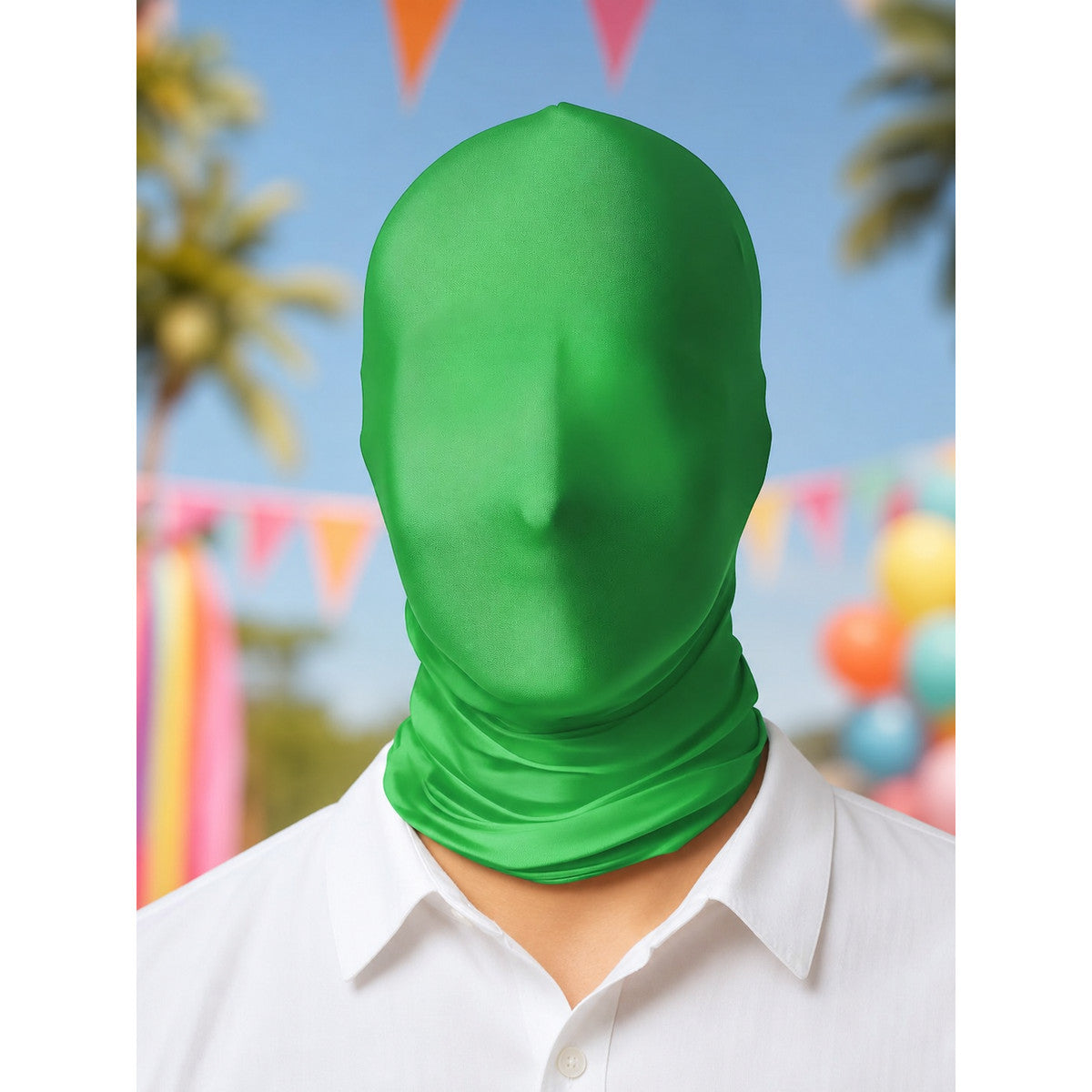 Green Carnival Masquerade Mask lifestyle