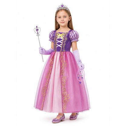 Princess Costume with Crown and Magic Wand Costume Headwear detail