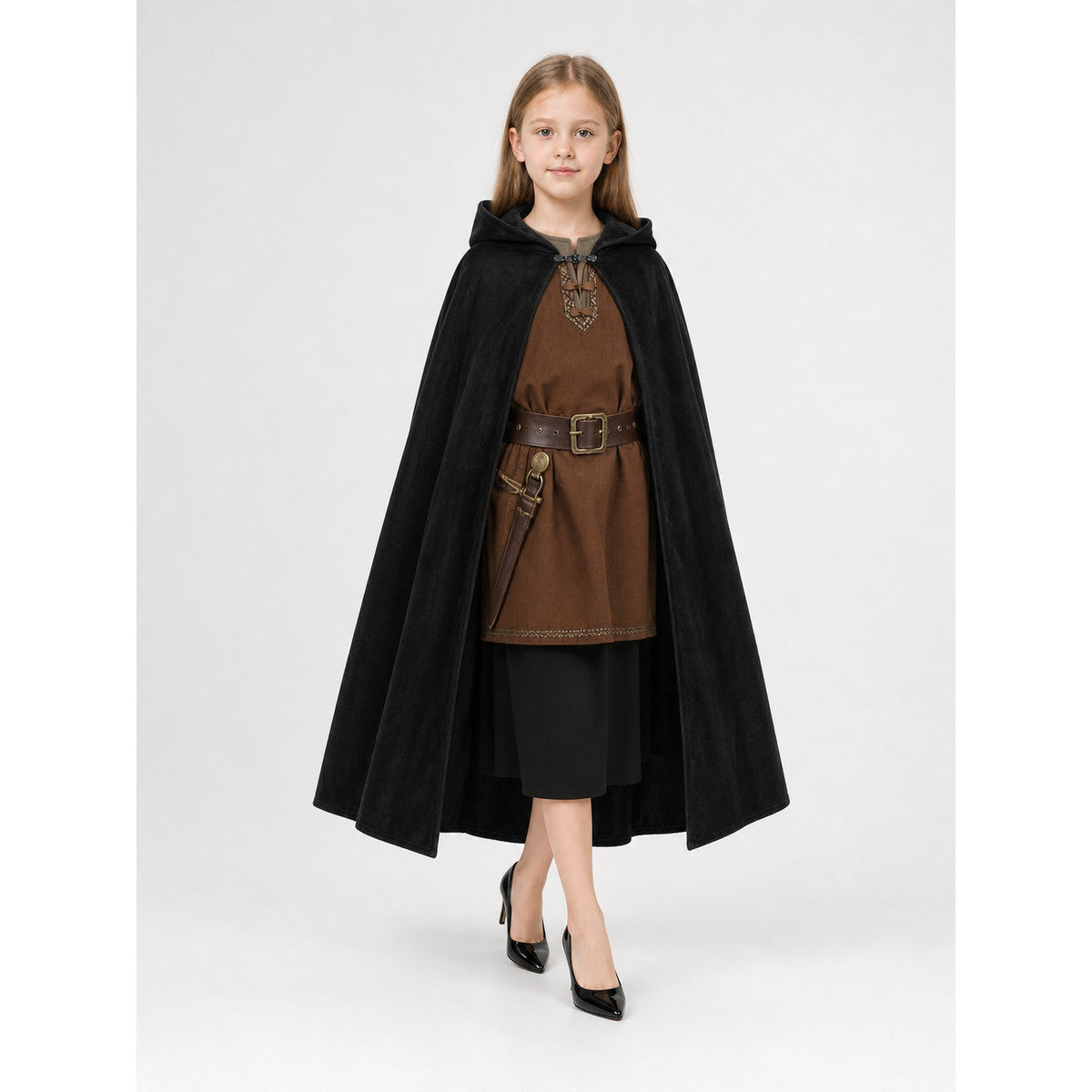 Black medieval hooded carnival cloak occasion guide 2